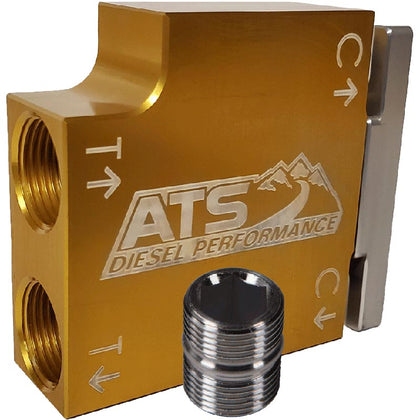 ATS 3100052464 THERMAL BYPASS VALVE UPGRADE WITH BILLET FILTER COUPLER 2019-2021 DODGE 6.7L CUMMINS 68RFE & AS69RC
